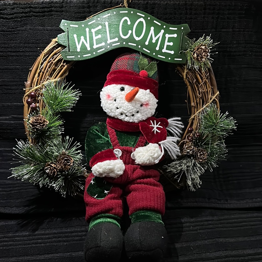 Snowman Wreath